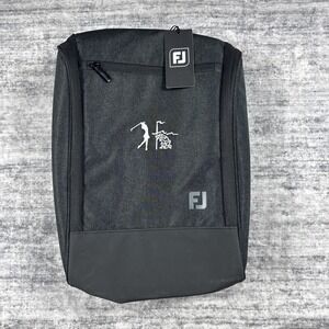 FootJoy New Golf Deluxe Shoe Bag Charcoal Grey Embroidered Golfer Deluxe NWT
